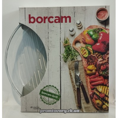 Скло форма д/запік. Borcam Pasabance кругла, гриль діам 32см (59544)
