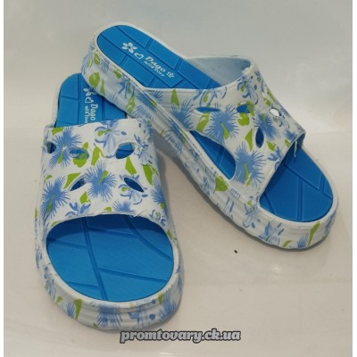 Шльопанці жіночі пінка подвійн.з прінтом 37р./шт