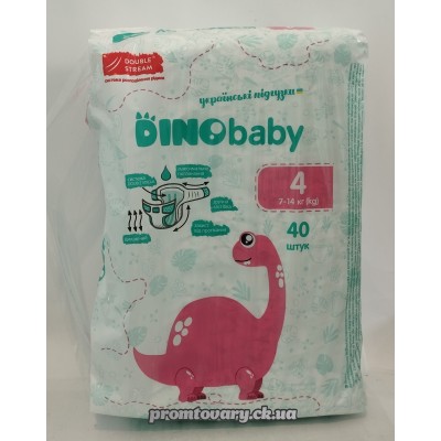 Підг. Dino Baby 7-14кг (4) /40шт Підг. Dino Baby 7-14кг (4) /40шт