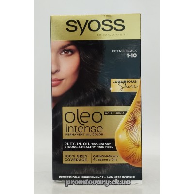 АкціяФарб.д/вол. Syoss Oleo int. 1-10 глибокий чорний /наб без аміаку