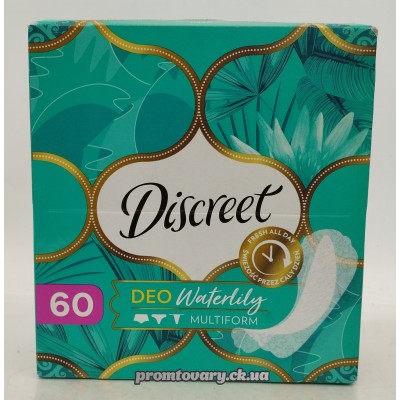 АкціяПрокл.щоден. Discreet multiform Deo Водяна лілія /60шт