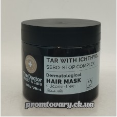 Маска The Doctor Healts&Care Tar with ichthyol Sebo-stop (дігтярний з іхтіолом) /295мл