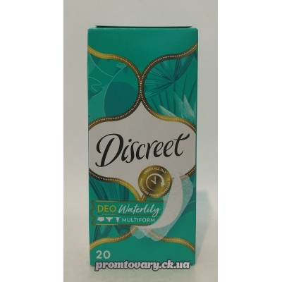 АкціяПрокл.щоден. Discreet multiform Deo Waterlily /20шт