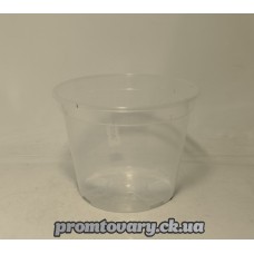 Горшок д/вазон дренажний Алеана d11см h8 (0,55л) прозорий /шт