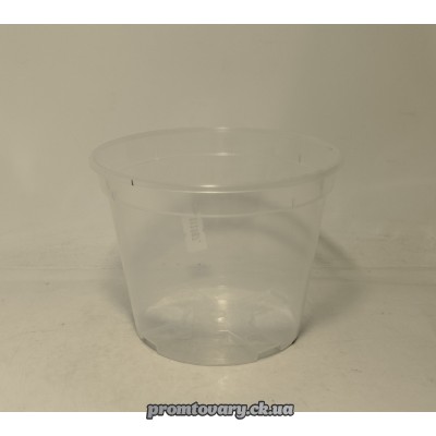 Горшок д/вазон дренажний Алеана d11см h8 (0,55л) прозорий /шт