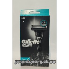 Стан. Gillette Mach-3 Charcoal +2 катр.