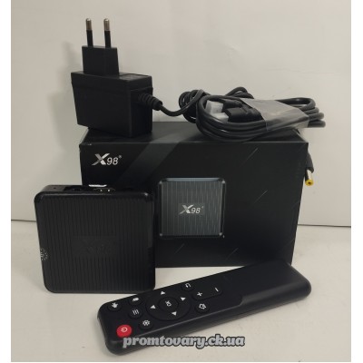 Тел.приставка Smart TV BOX X98Q 2/16 (android 11, Wi-fi, Lan)