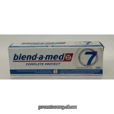 АкціяЗуб.пас.Blend-a-med complete захист 7 Кришталева білизнаЕко/75мл