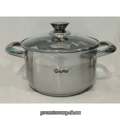 АкціяКаструля нерж. Gusto GT-1107-20 D20см 3,6л /шт