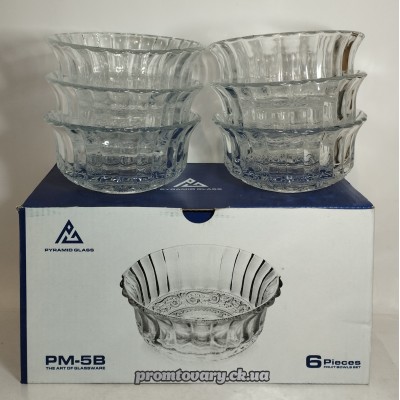 Набір салат.скло Piramid glass РМ-5В 6 мал.11,5 /6шт 