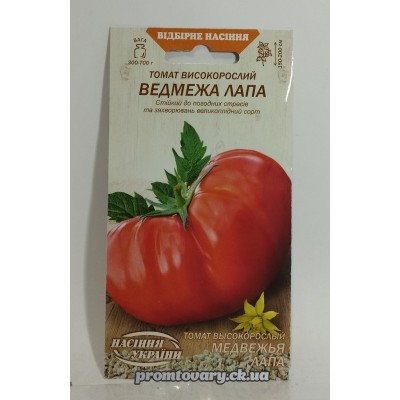 ВН Томат висок.середньостриг. "Ведмежа лапа" 0,1г (Насіння України) 