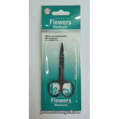 Ножниці манікюрні Flowers E-642 (5 широкі) /шт