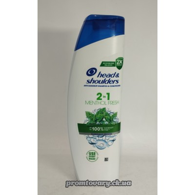 АкціяШамп.Head & Shoulders 2в1 освіжуючий ментол /330мл АкціяШамп.Head & Shoulders 2в1 освіжуючий ментол /330мл