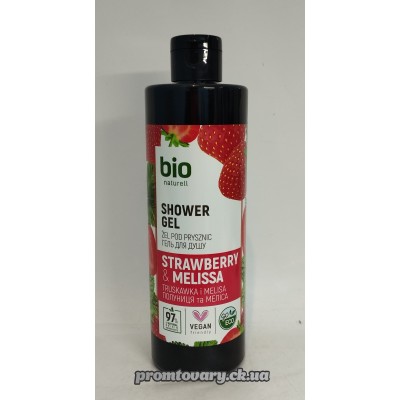 АкціяГель д/душу Bio naturell полуниця та меліса /473мл