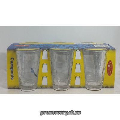 Стакан набір Симфонія 190мл високі /6шт 8280
