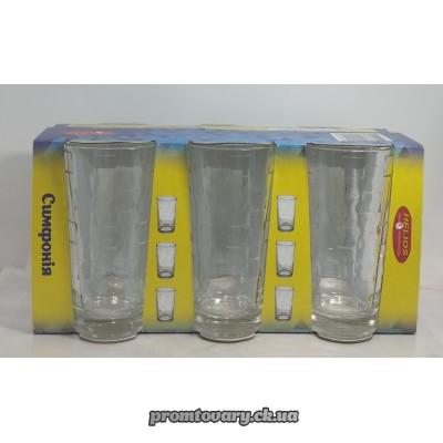 Стакан набір Симфонія 245мл високі /6шт 8285
