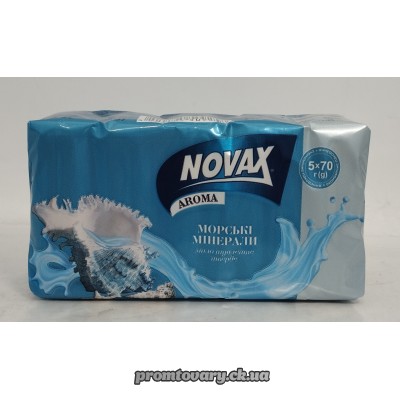АкціяМило екоп. Novax Морські мінерали /5х70гр