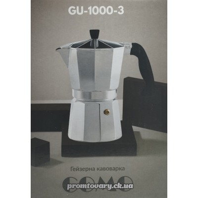 Гейзерна кававарка Gusto Como GU-1000-3 3 чашок (150мл)