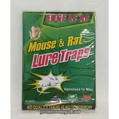 Зас.в/миш.крис Edge leaf NO:8003 клейова пастка б/запаха та яду ВЕЛИКА /шт