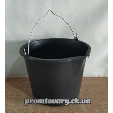 Відро пл. госп. 10л мет. ручка Будівельне з міркою з носиком  /шт