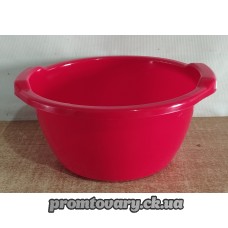 Миска пласм. харч. Горизонт Глобус 6л кольор.з ручк./шт