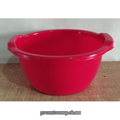 Миска пласм. харч. Горизонт Глобус 6л кольор.з ручк./шт