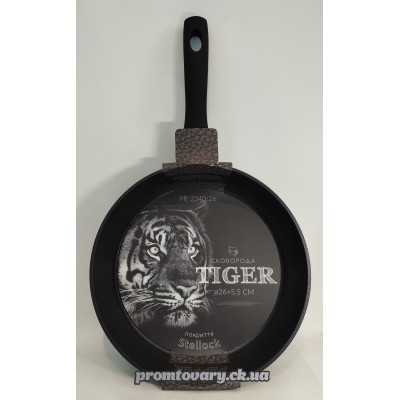 АкціяСковорода алюм. Pepper PR-2340-26 Tiger покр.Stellock 26см*5,5 без кришки (кований алюм, антиприг.покр)