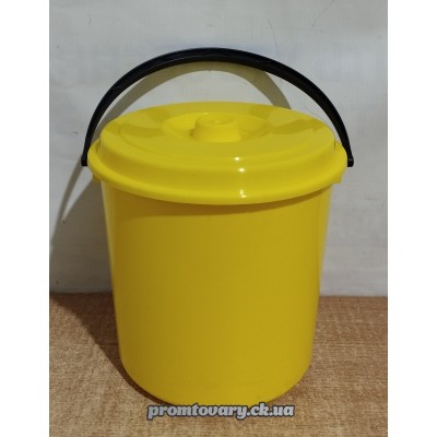 Відро пл. харч. 10л пласт.ручка+кришка M Plast  /шт