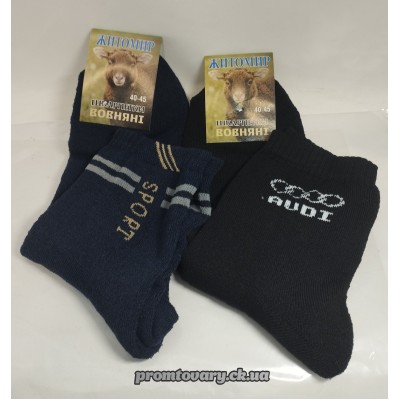 Носки чол.зима Житомир Вовняні 40-45 махр. ПАРА /шт 