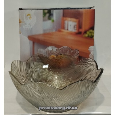 Салатниця скло Qianli W807C d220 серед. Едельвейс /шт 