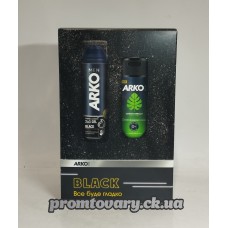 Набір чол.Arko black гель д/гол 200мл+дез.спрей 150мл