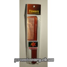 Розчоска плоска Flowers з ручкой велика F409 /шт