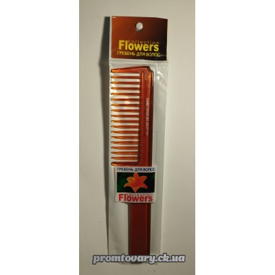 Розчоска плоска Flowers з ручкой велика F409 /шт