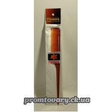 Розчоска плоска Flowers з ручкой тонкою F405 /шт