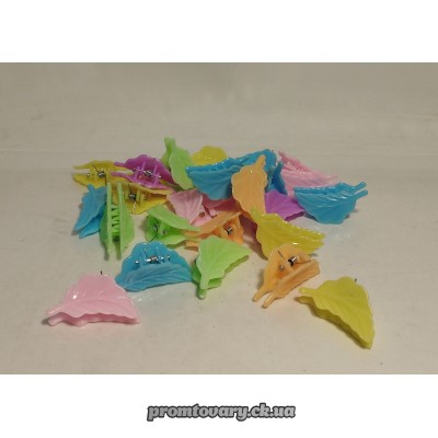 Заколка д/волосся краб листочок міні /шт