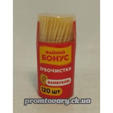 АкціяЗубочистка дерево Бонус бамбук /120шт