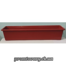 Горшок д/вазон.балкон 70*17см вис.-14см (9л) корич./шт