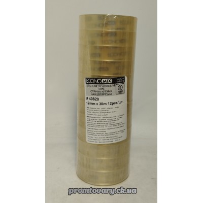 Скотч Economix 12мм х 30м Арт. Е40820  /шт