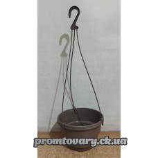 Горшок д/вазон.з підвіс.Неон d20h12,5 (2,5л) сірий /шт