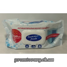Серветка волога дит. Summer  Fresh антибактеріальні з клапаном /120шт
