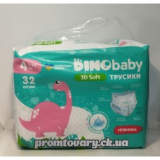 Підг.трусики Dino Baby 7-14кг 3D soft (4) /32шт