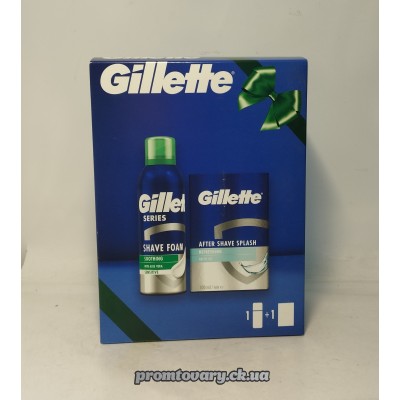 АкціяНаб.чол.Gillette Series піна д/гол.200мл+льос. п/гоління Gillette 100мл 