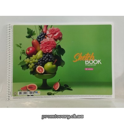 Ал. д/мал. спіральний Школярик 30л, 100г/м  /шт