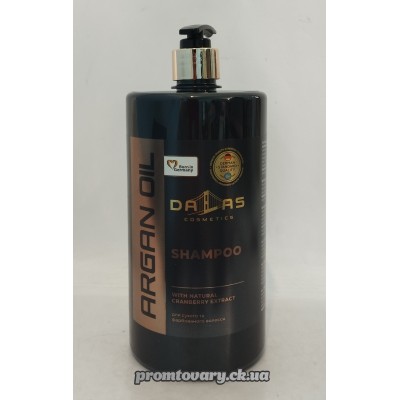 АкціяШамп.Dallas Argan oil з журавл. арган олією дозатор /970мл