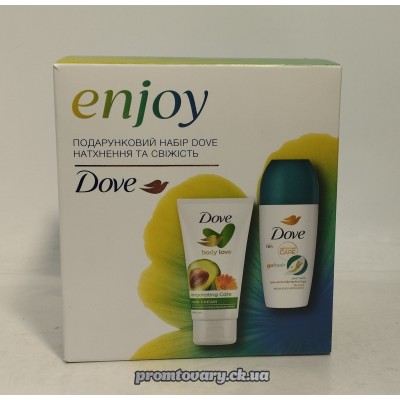 Набір жін.Dove Натхнення та свіжість крем для рук авокадо 75мл+дез.кульковий алое вера 50мл