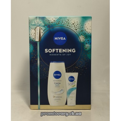 Набір жін.Nivea гель д/душа Crème Soft +крем Soft унів.75мл