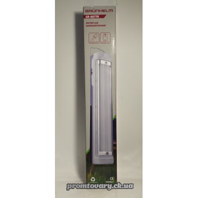 Ліхтар-лампа Grunhelm GR-6877R 3,7W 60LED, акум.2*4600mAh /шт Ліхтар-лампа Grunhelm GR-6877R 3,7W 60LED, акум.2*4600mAh /шт
