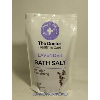 Сіль д/ванн морська The Doctor  лаванда дой-пак /500гр