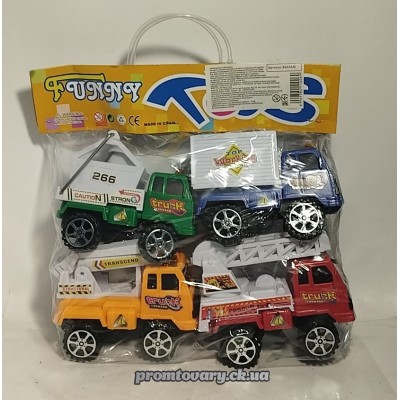 Набір машинок  9922 А/B Спецтехніка /4шт
