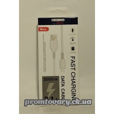 Кабель USB AM/micro USB 1м Jellico KDS-25 3.1А білий